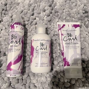 Bumble and Bumble Curl shampoo, Conditioner, and mousse